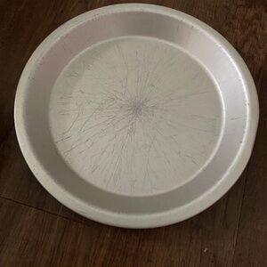 Vintage sturdy pie pan and cake pan